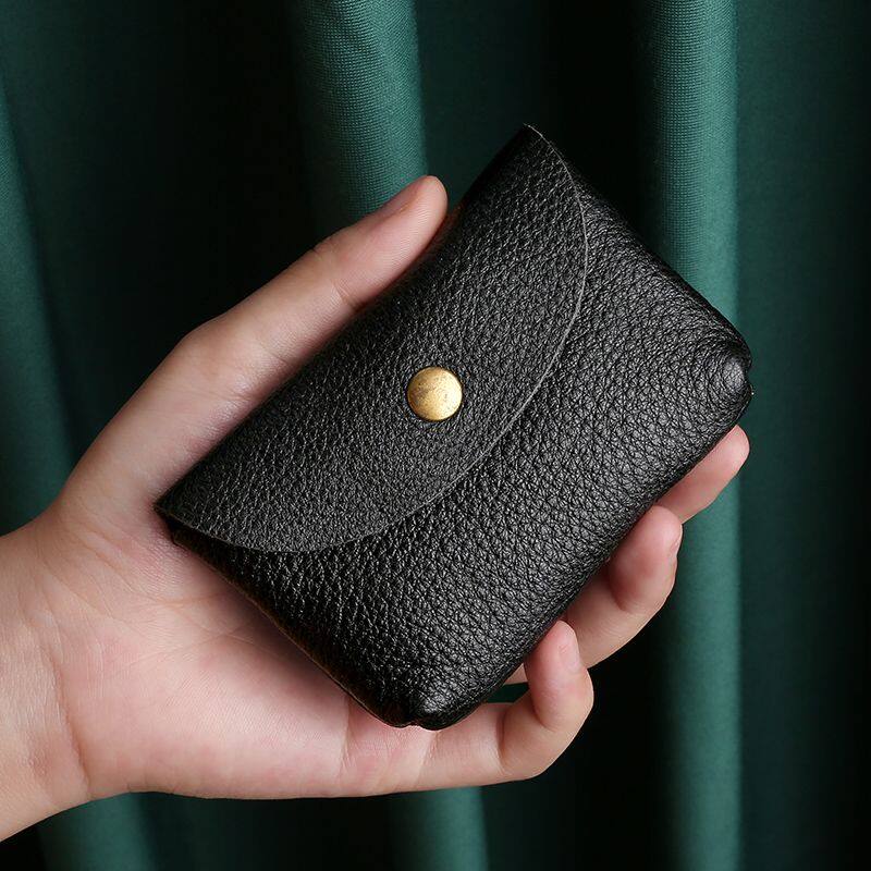 Wysokiej jakości etui na karty kredytowe Minimalistyczne miękkie prawdziwe skóra bydlęca podróżne etui na drobne karty klucze monety etui dla kobiet i mężczyzn