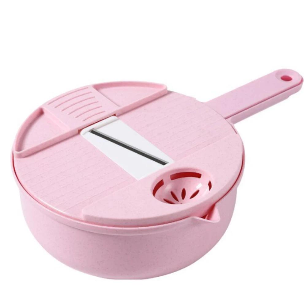 Multifunktionell grönsakshackare, Manuell rivjärn för morötter, potatis och grönsaker, Köksredskap för bekväm matpr