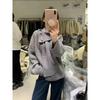 2024 Women's Korean Style Long Sleeve Scarf Collar Knit Sweater