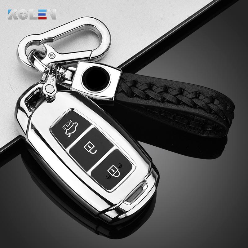 Soft Tpu Car Remote Key Case Cover Shell Fob For Hyundai Ix35 I30 Kona Solaris Encino Azera Grandeur Accent Fe Tm Santa Palisade