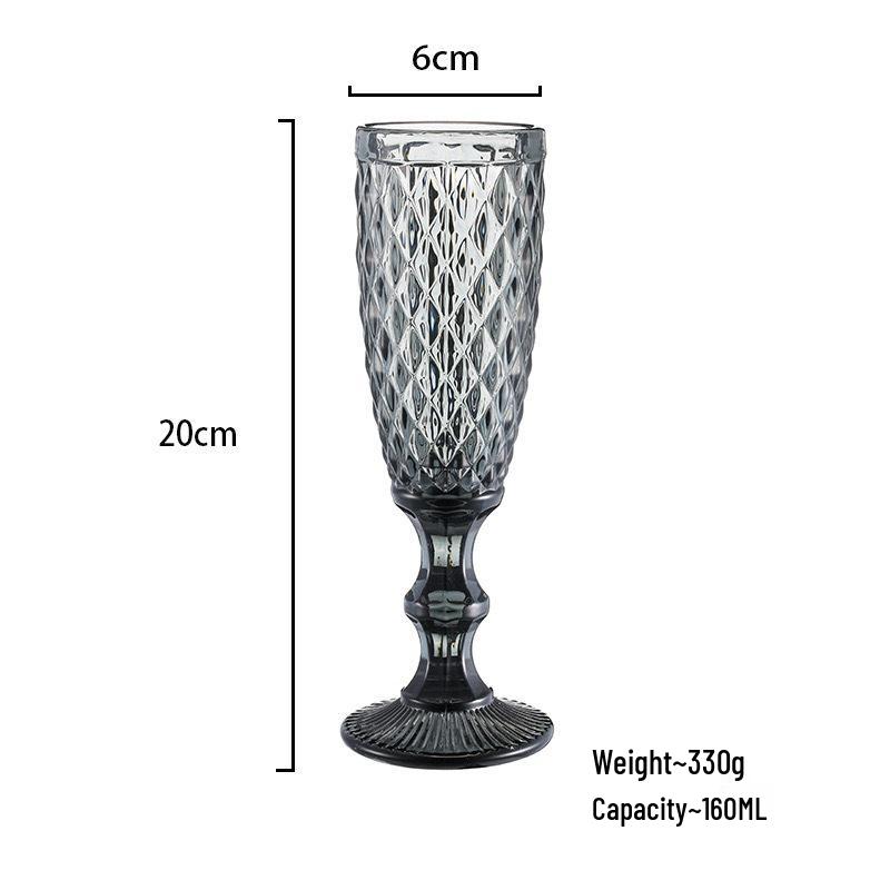 Red Wine High-Stemmed Glass - Simple Wedding and Celebration Accessory, Ideal for Cocktails, Juice, and Wines