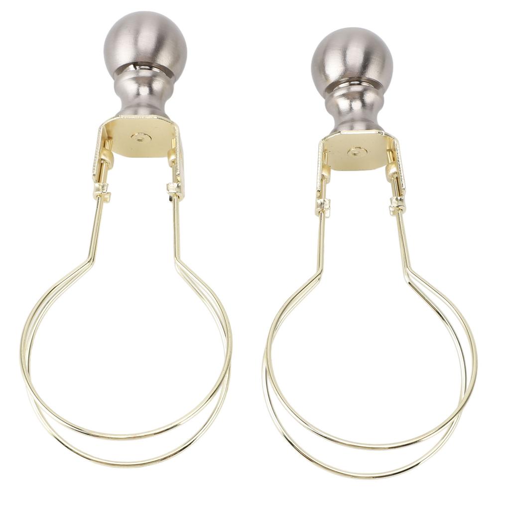 2pcs Lamp Bulb Clip Adapter Modern Stylish Metal Lampshade Holder Adapter Clip On Lampshade Adapter for Living Room Bedroom