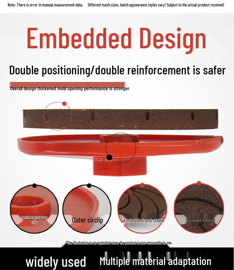 Ettstykke Marmorstein Flis Polering & Avgrading Slipeskive for Vinkelsliper