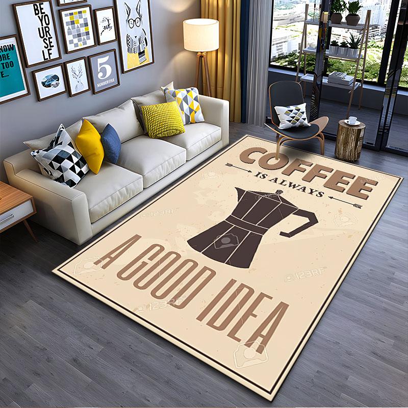 Coffee Always a Good Idea Suitable As a Non-slip Mat for the Living Room or Bedroom Sofa