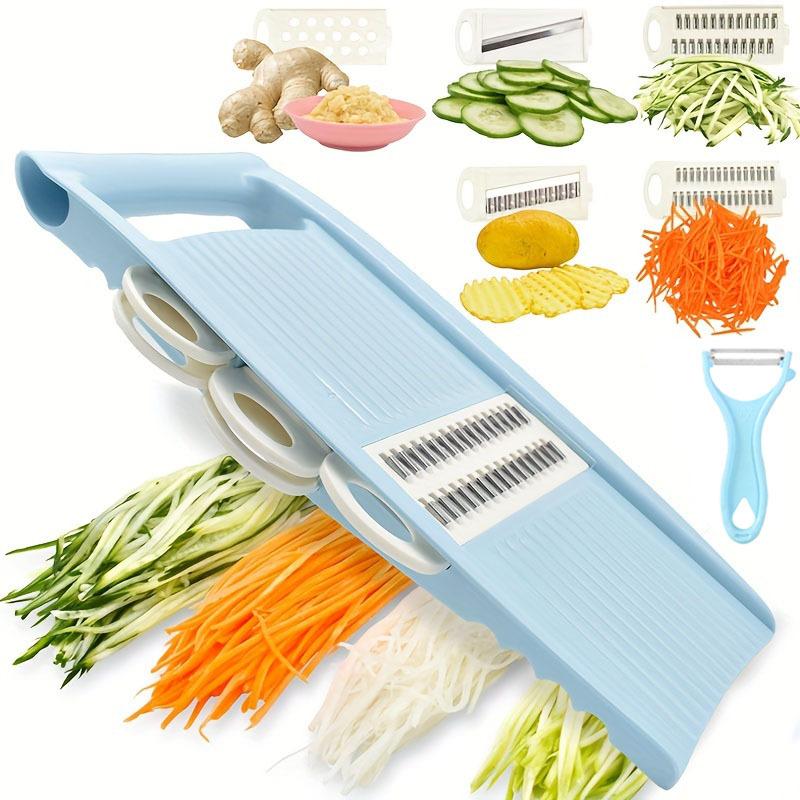 1 Set 5-in-1 Ultimate Kitchen Companion,Vegetable Slicer, Fruit Slicer, Manual Food Grater,Vegetable Grater Cutter, Potato Grater, Kitchen Gadgets