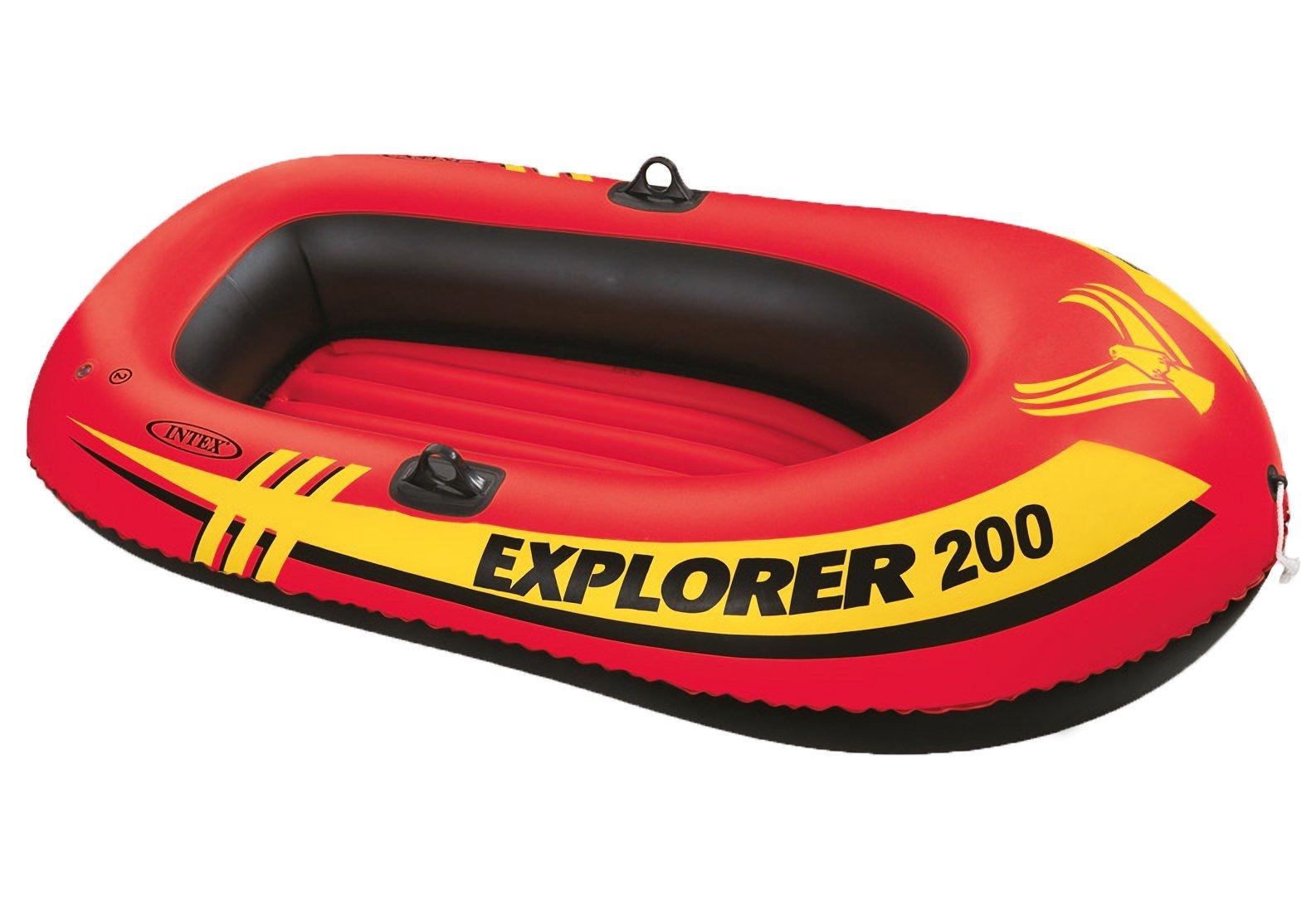 

INTEX Explorer 200 Boat Set, 185 x 94 x 41 cm, 58331, includes oar and pump [Official Japanese Product]