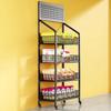 Convenience Store Snack & Toy Display Rack - Multi-Layer Storage for Checkout Counters