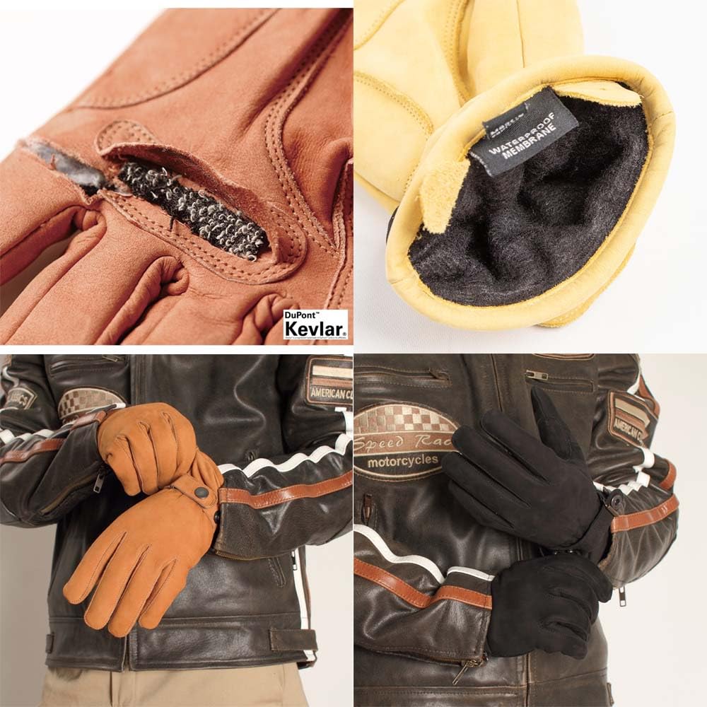 Degner Winter Waterproof and Breathable WG-11 Gloves, (M, Camel)