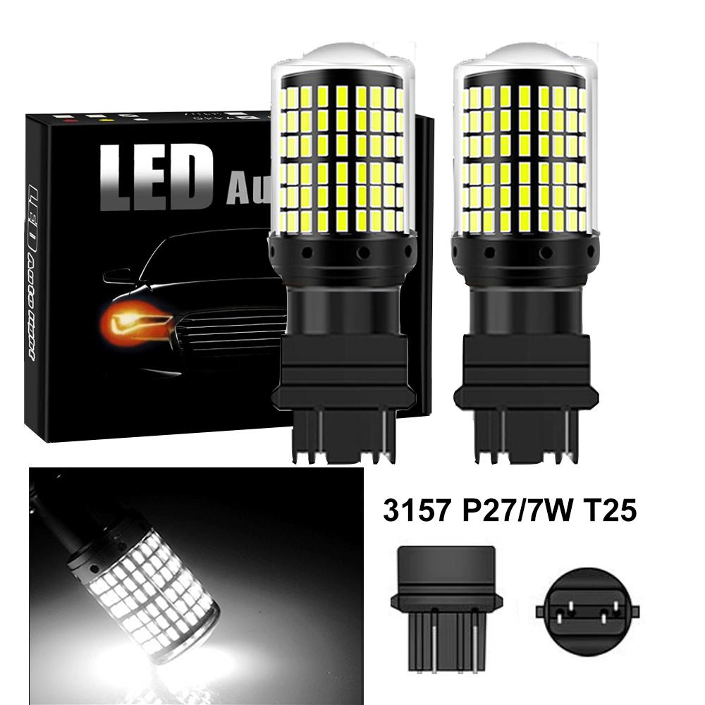 

2 шт. 12 В-24 В сигнальные огни 1156 BA15S BAU15S 1157 BAY15D 7440 7443 T20 3157 T25 144smd светодиодные лампы автомобильные стоп-сигналы поворотники автолампы Red