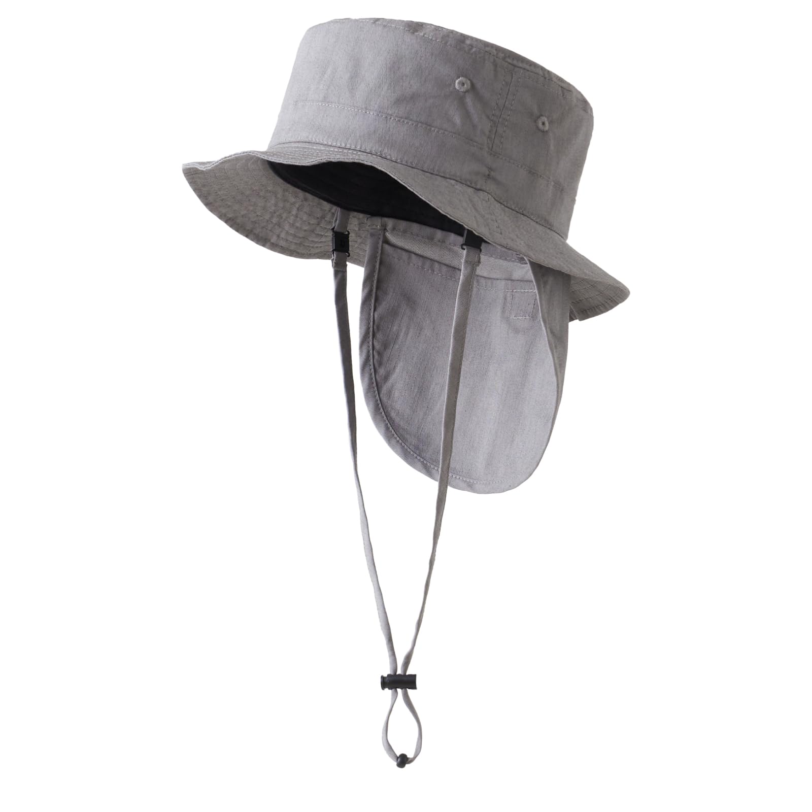 

Kids UV for Children and 52cm with Sunshade and Flap Charcoal [EMOKA] Hat, Protection, Babies, 54cm, (54cm, Gray)