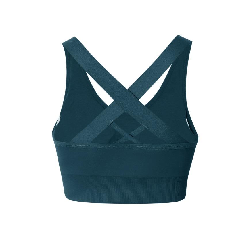 Women Plus Size Cross Back Shockproof Quick Dry Sports Bra For Yoga Running Gym