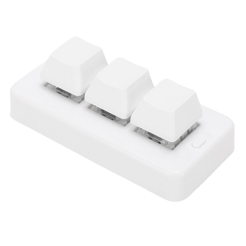 USB Wired 3 Key Keyboard Customize Programmable 3 Key Mechanical Keypad for PC Video Game