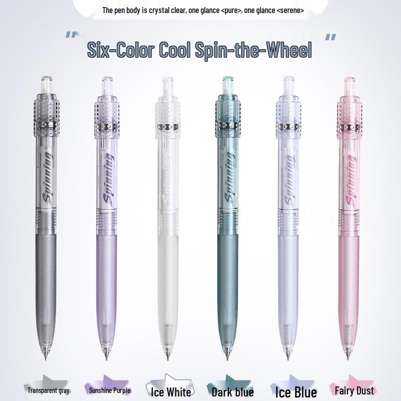 Spin-Spin Decompression Pen 2nd Gen: Creative Quick-Drying Fingertip Spinner Ballpoint for Study