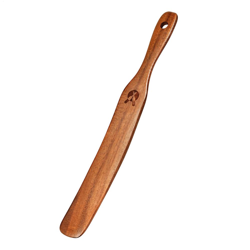 Wooden Stir Stick Narrow Jar Scraper Portable Bread Whisk Spatula Thin Paddle Stir Stick Salad Mixing Serving Spurtles Kitchen