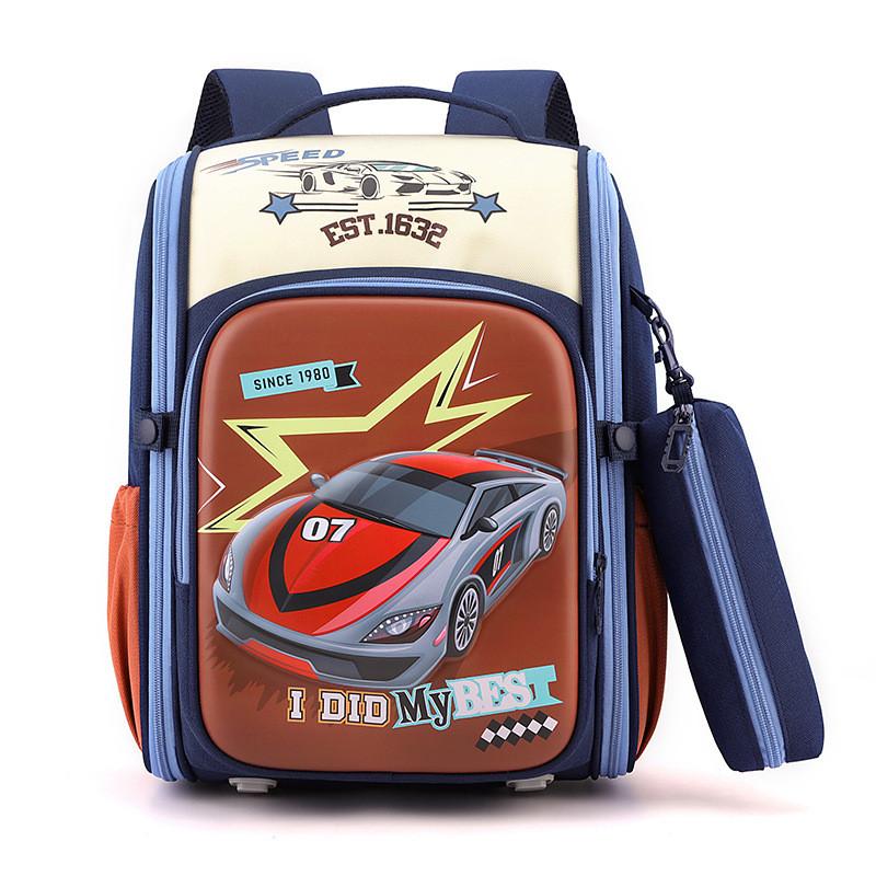 Adorable Lightweight Nylon School Backpack For Kids Grades 1 To 6 With Spacious Capacity