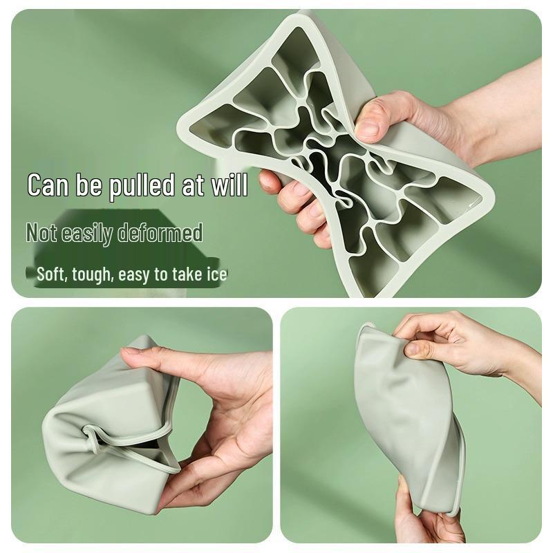 Iskubslåda: 15-kubsform med lock, Lätt att lossa, Livsmedelsgodkänd silikon, Perfekt för barnmat & mer
