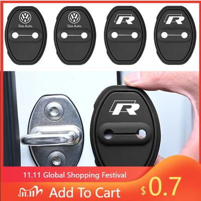 Silikónové kryty dverí VW, ochranné nálepky, príslušenstvo pre Volkswagen GTI, Golf, Polo, VW R, CC, Passat B6, Tiguan, Jett