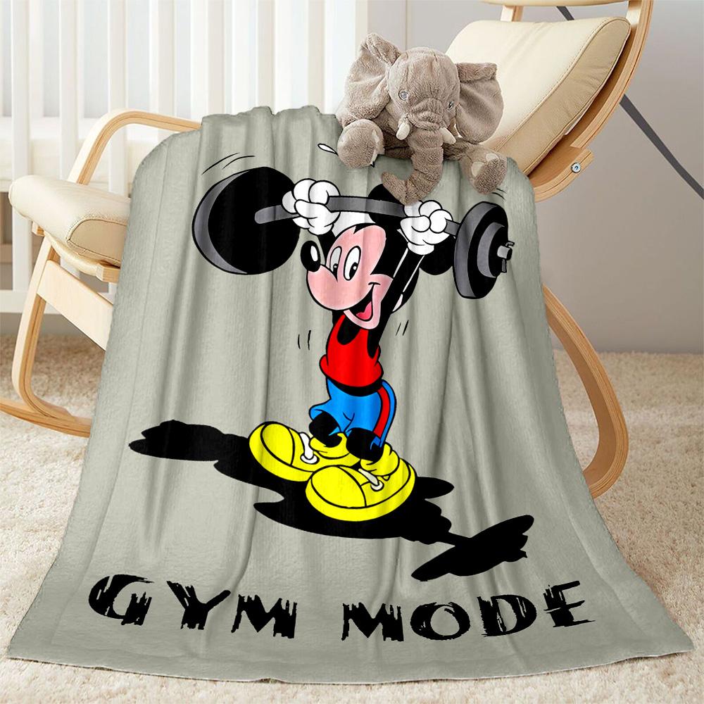 Mickey Mouse Castle Fantasy Blanket Soft & Cozy Perfect for Bed Sofa Seaside All-Season Use Digital Print Ideal Gift for Friends Family Couples Picnic