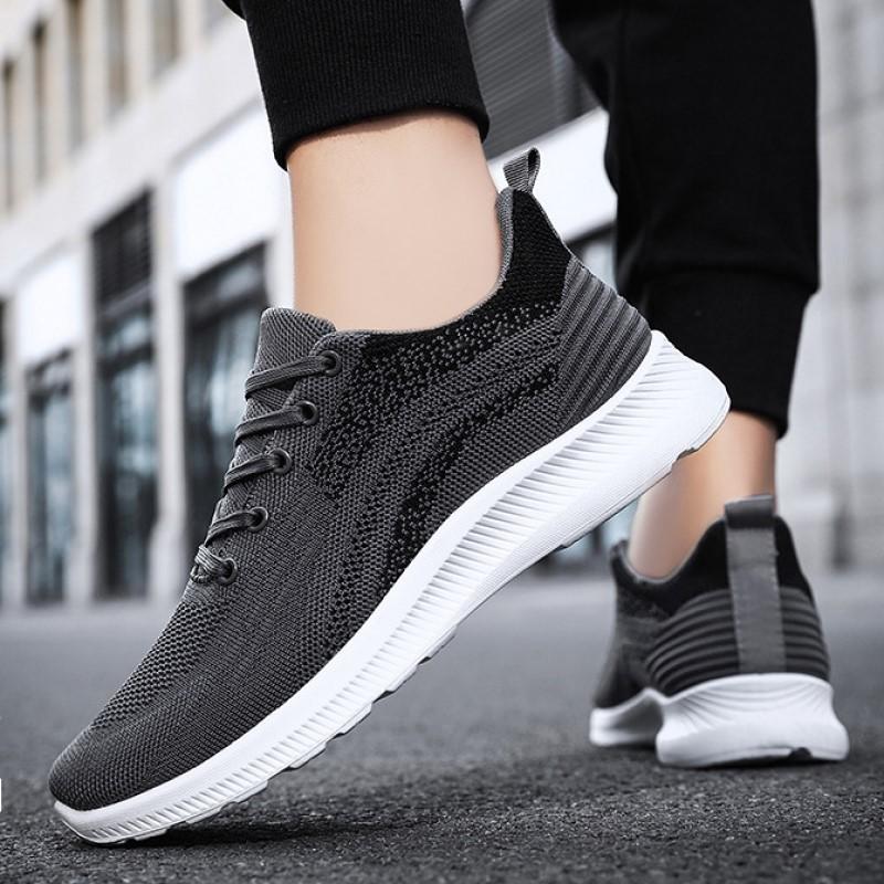 2023 Spring New Casual Single Shoes Breathable Sneakers Korean Version Lace-up Men's Shoes
