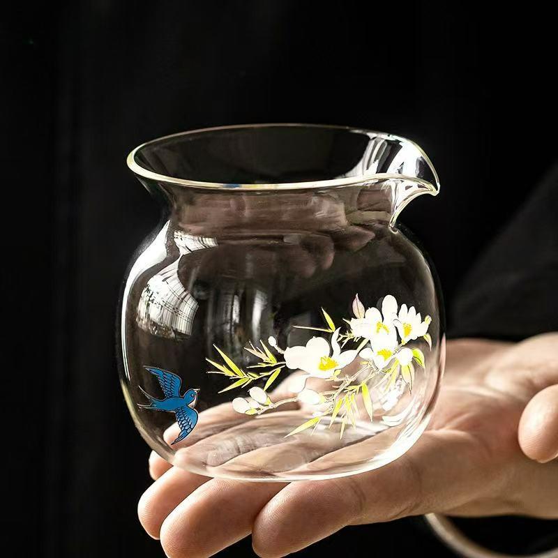 230ml Heat Resistant Glass Fair Cup Janpanese Home Tea Pitcher Divide Tea Cha Hai Dispenser Justice Cup Fair Mug Tea Ceremony