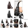 Barnoroo New Men's Casual Chest Bag Fashionable Crossbody Bag With Usb Port Trendy Men's Bag