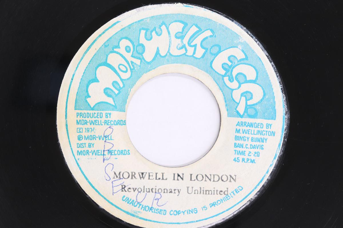 7inch Record MORWELLS  REVOLUTIONARY UNLIMITED  Morwell In London  Morwell Affair NONE MORWELL ESQ. 1974 Jamaica Reggae Ska  Dub Used