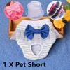 1pc Pets Dog Diaper Sanitary Physiological Pants Washable Cotton Pet Briefs Diapers Menstruation Underwear For Home Pets Supplies