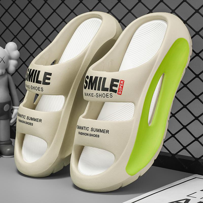Summer 2024 Designable Men's shoes Non-slip Thick soles Outdoor Slippers Casual Printing New Design Men Women slippers on offer