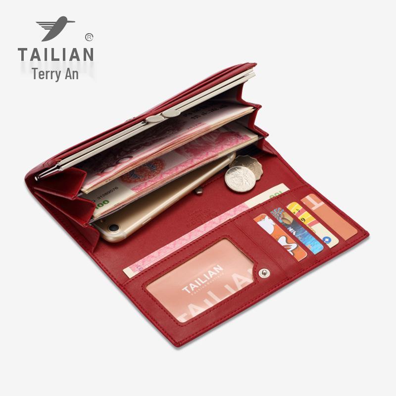 Tailian Women's European and American Style Crocodile Pattern Clutch Wallet