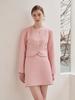 NOUVE A Line Tweed Skirt - Pink