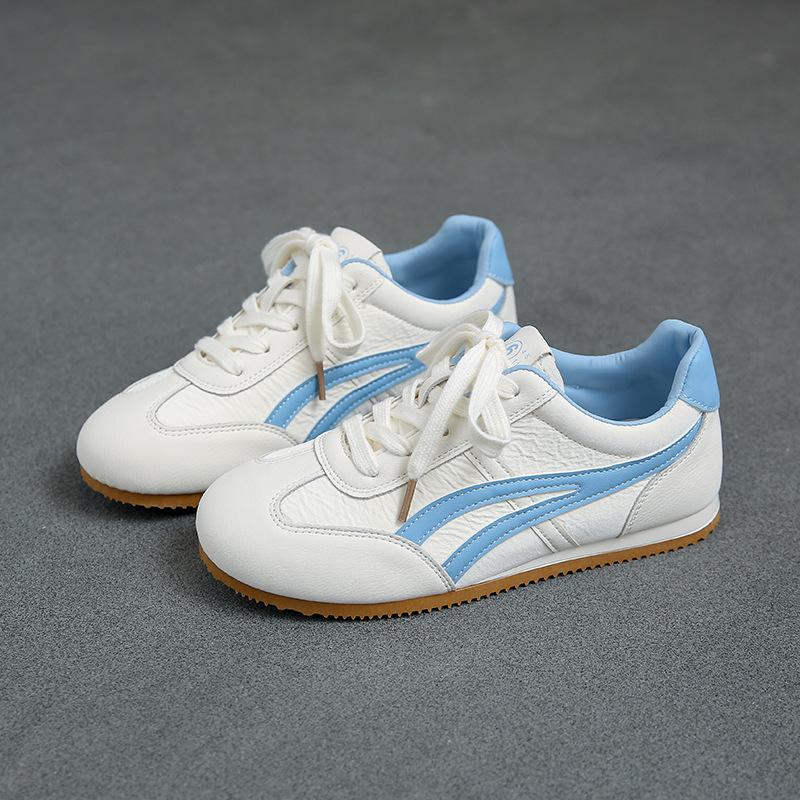 Retro Soft-soled German Training Shoes Women's 2025 Spring New Casual Single Shoes Fashion Versatile Sports Forrest Gump Shoes Board Shoes Tide