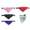 Dog Bandana Collar, Paisley Pattern Dog Bandana with D-Ring, No-Tie Adjustable Stylish Bandana Collar for Small Medium Large Dogs