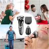 Smart Cordless Men's Razor 3-in-1 Trimmer - IPX4 Waterproof Electric Razor with LED Display and Travel Lock for Full Body Grooming