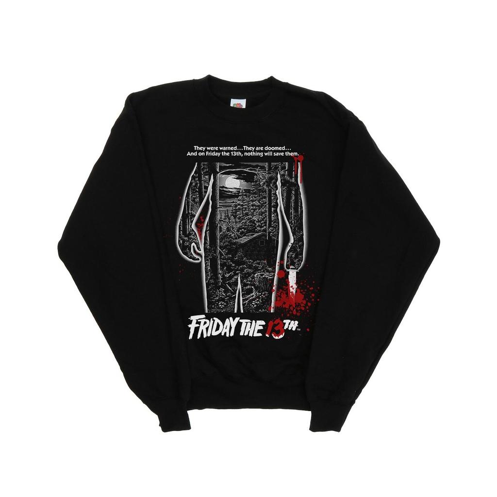 Friday The 13th Womens/Ladies Bloody Poster Sweatshirt