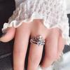 INN Vintage Luxury Ring For Women Elegant Exquisite Cubic Zirconia Queen Crown Engagement Wedding Ring Set Jewelry Gift R350-2
