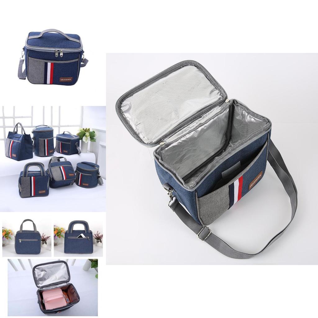 Insulated Waterproof Thermal Shoulder Picnic Cooler Lunch Bag Storage Tote Box For Outdoor Activities