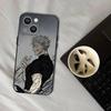Custodia per Telefono Anime Gojo S-Satoru Per iPhone 17,16,15,14,13,12,11,Pro,XS,Max,XR,Plus,E,SE4,Mini Cover Morbida Nera