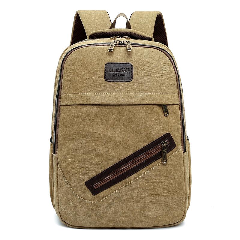 Versatile Student School Bag Business Commuter Canvas Computer Backpack Outdoor Travel Large Capacity Backpack