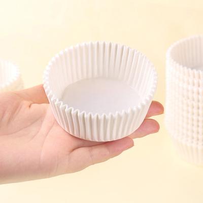 Yousheng 1 Set Muffin Cup Food Grade Waterproof Oilproof Non-stick White Mini Cupcake Paper Liner Dessert Baking Tool Kitchen Gadget