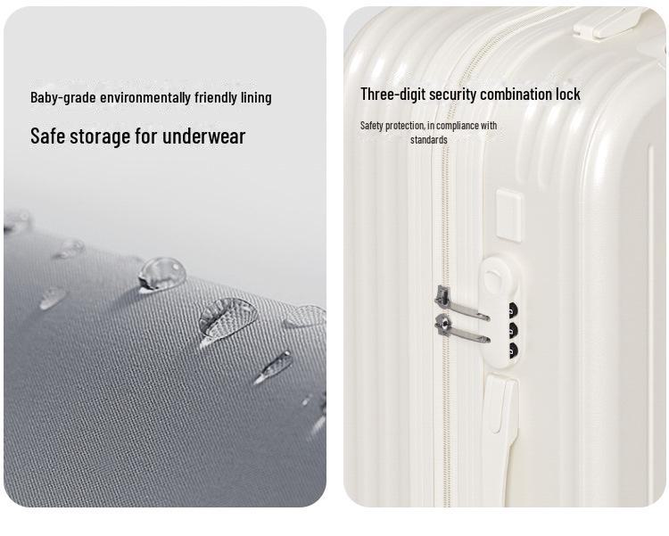 2024 Multifunctional Trolley: 20-Inch Women's and 24-Inch Men's Password Suitcase