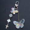 Sweet Bowknot Keychain Pendant Big Heart Charm Keyring for Purse Bag Backpack