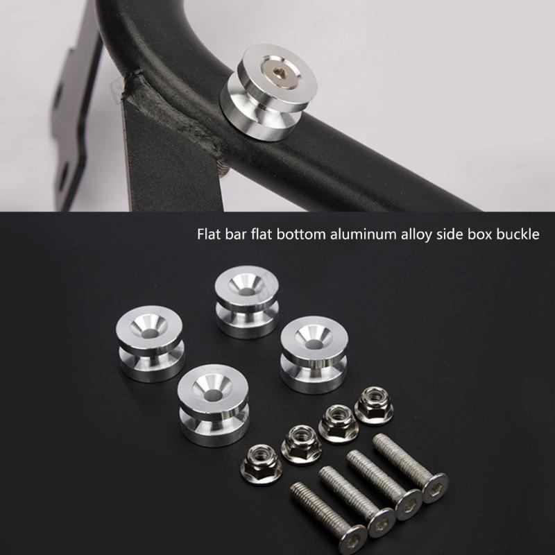 Set aus 4 universellen Motorrad-Wartungs-Heckboxen, Schnellverschluss-Pads, leichte Aluminiumlegierung mit Anti-Rutsch-Design