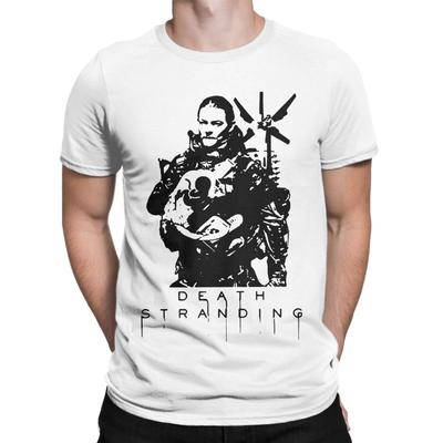 Pánské Dámské černé pohledné hra death stranding pro fanoušky Tričko Čistá bavlna Grafický potisk Trička Top Oblečení