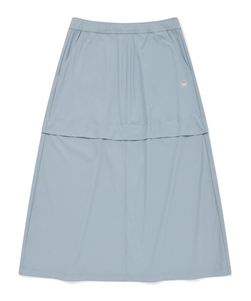 COVERNAT WOMAN Comfort Balloon Long Skirt Light Blue