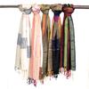 Boho Cotton Scarf Assorted Greens 28x72in