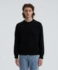 KNITTED Cashmere Wool Pocket Round Knit Black