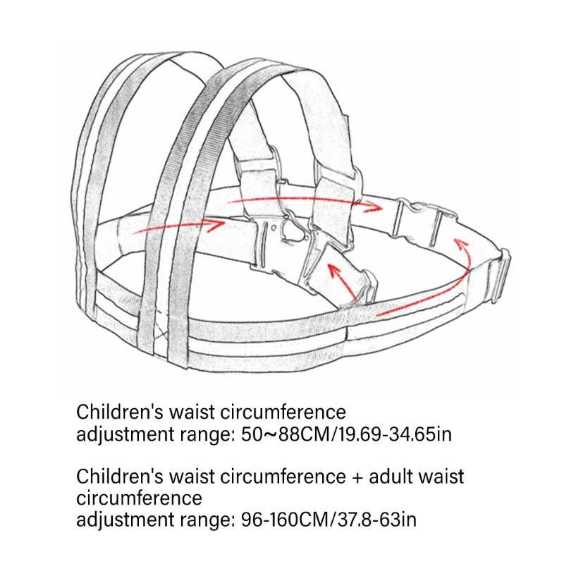 Oppgraderinger Sikkerhetssele for Barns Kjøring Sikker Justerbar Belte passer for Motorsykler