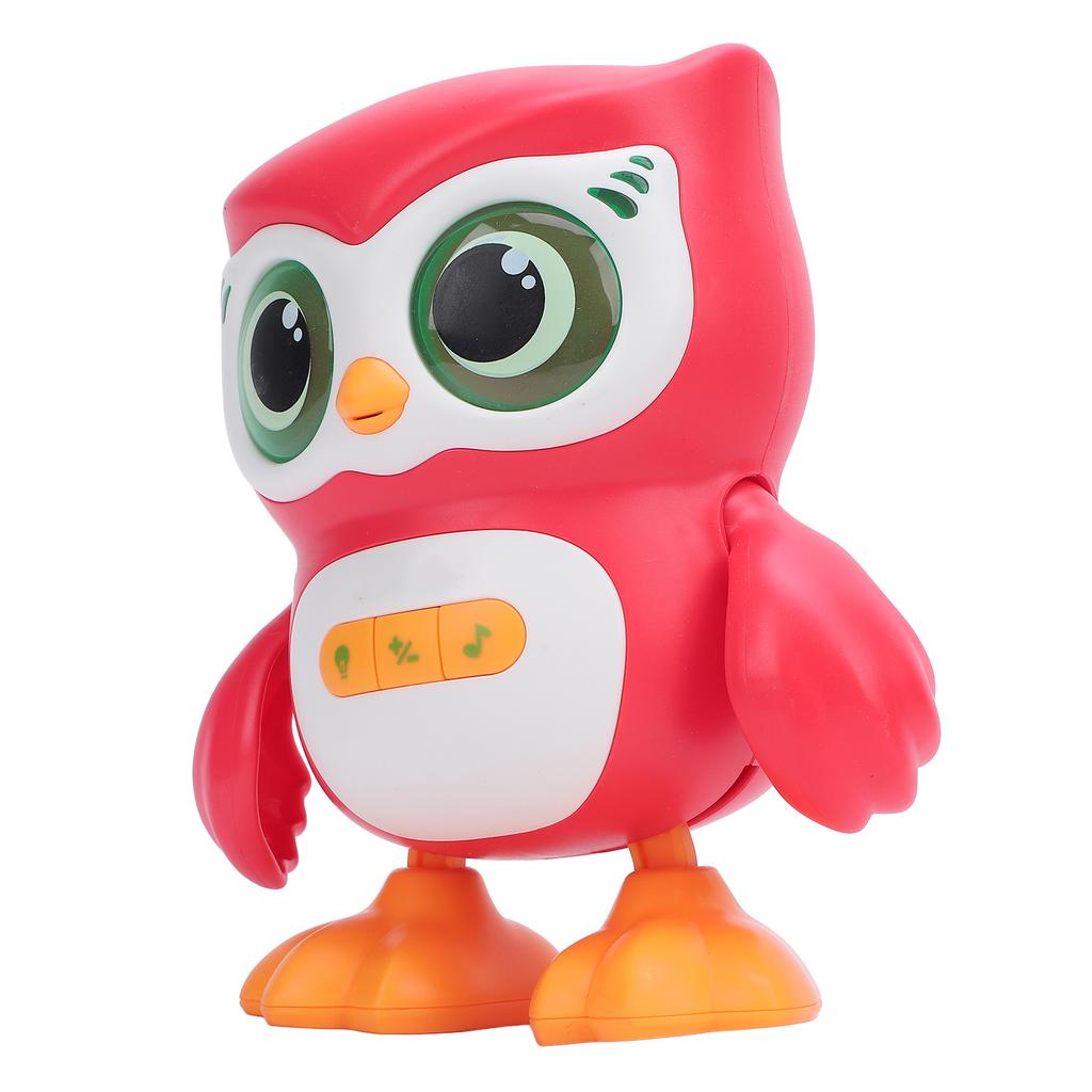 Jucărie Bufniță Electronică Inteligentă Dansatoare Cântătoare Educativă Drăguță Jucărie Bufniță pentru Bebeluși Roșu