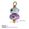 European and American sweet and cool style DIY dopamine ceramic pendant stainless steel plated 18K gold creative jewelry collection