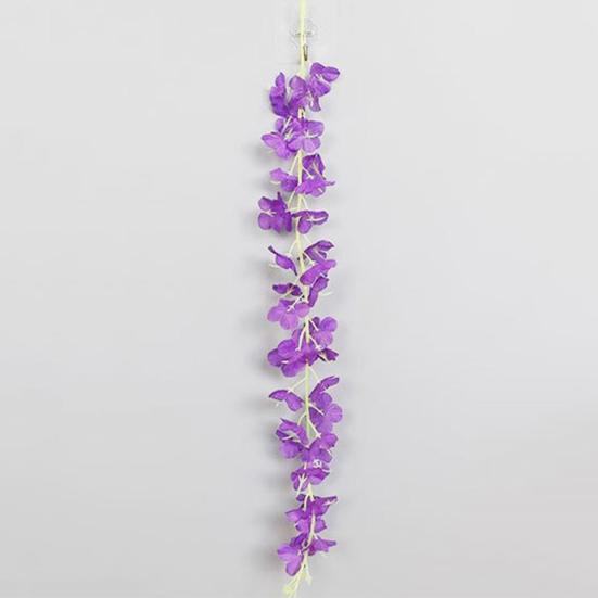 10Pcs Artificial Wisteria Vine Indoor Outdoor Wall Hanging Fake Flower Garland Home Wedding Party Festival Simulated Floral Decoration